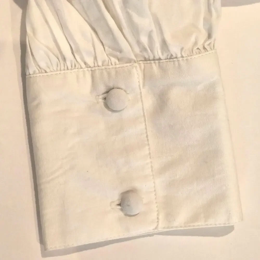 NWT River Island UK White Cotton Ruffle Eyelet Button-Up Mini Dress UK 14 US 10 - Picture 5 of 11